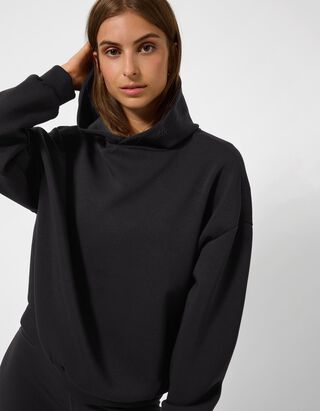 Hoodie - Scuba - Schwarz