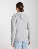 Sweatvest - Capuchon met tunnelkoord - grijs