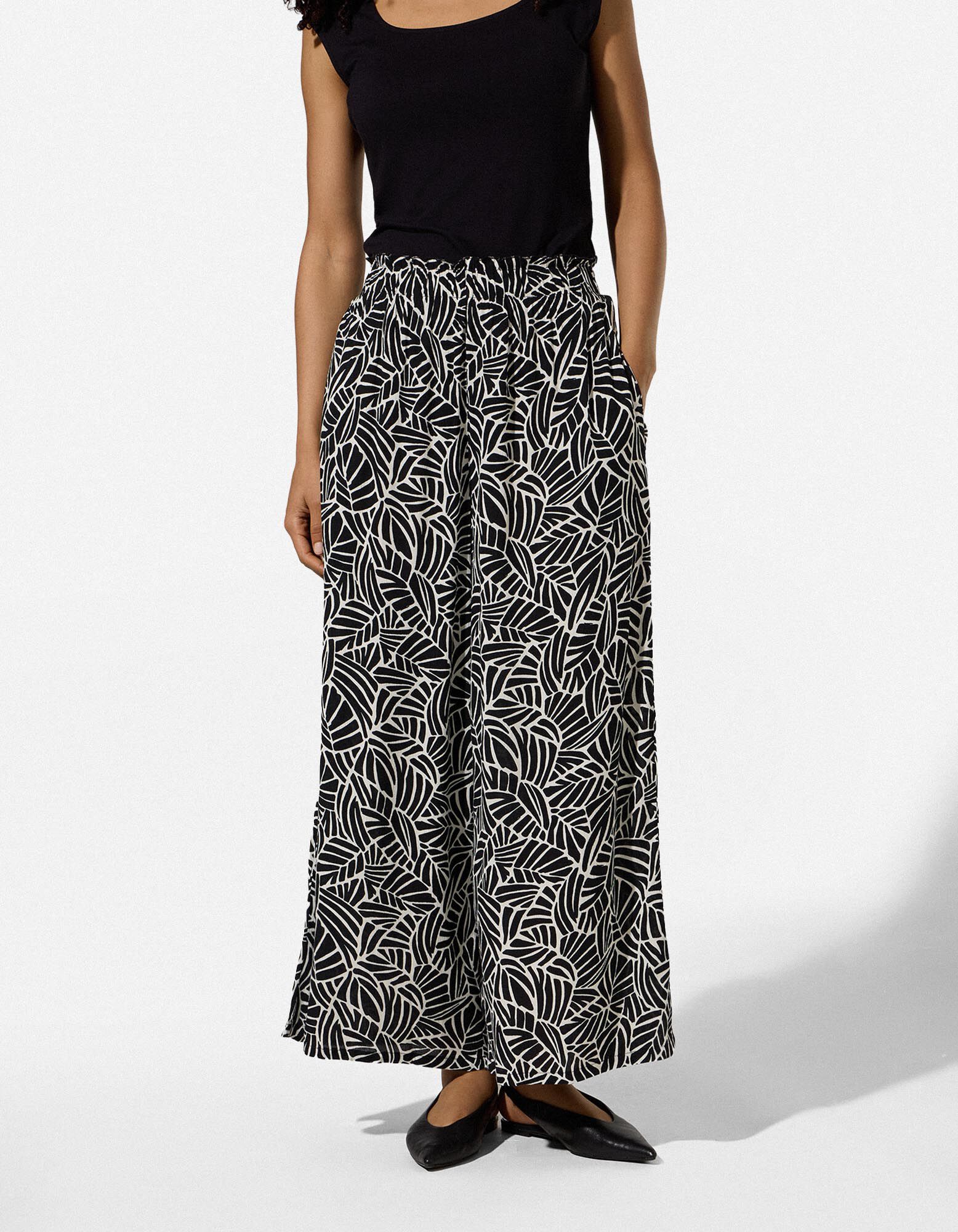 Culotte - Wide Fit - Wei&szlig;