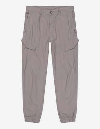 Pantalon cargo - Poches fendues - Gris