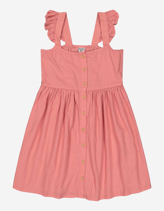 Mädchen Kleid - Ärmel mit Volants   