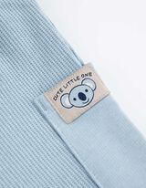 Bėgiojimo kelnės - Uždėtinės kišenės - sviesiai melynas