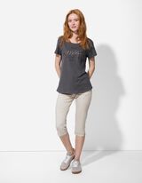 Kapri hlače - Twill - belo