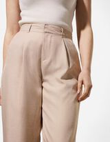 Oblekov&eacute; nohavice - Wide Fit - bezova