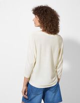 Pulóver - Pamut keverék - feher