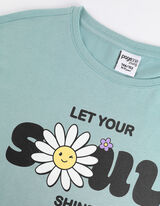 Tricou - Imprimeu - Verde