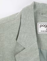Blazer - Misto lino - turchese