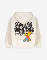 Mikina s kapucňou - The Simpsons - biely