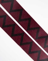 Koti rihm - mitmemustriline - tumepunane