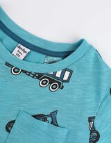 Mar&scaron;kinėliai - Ki&scaron;enė krūtinės srityje - sviesiai melynas