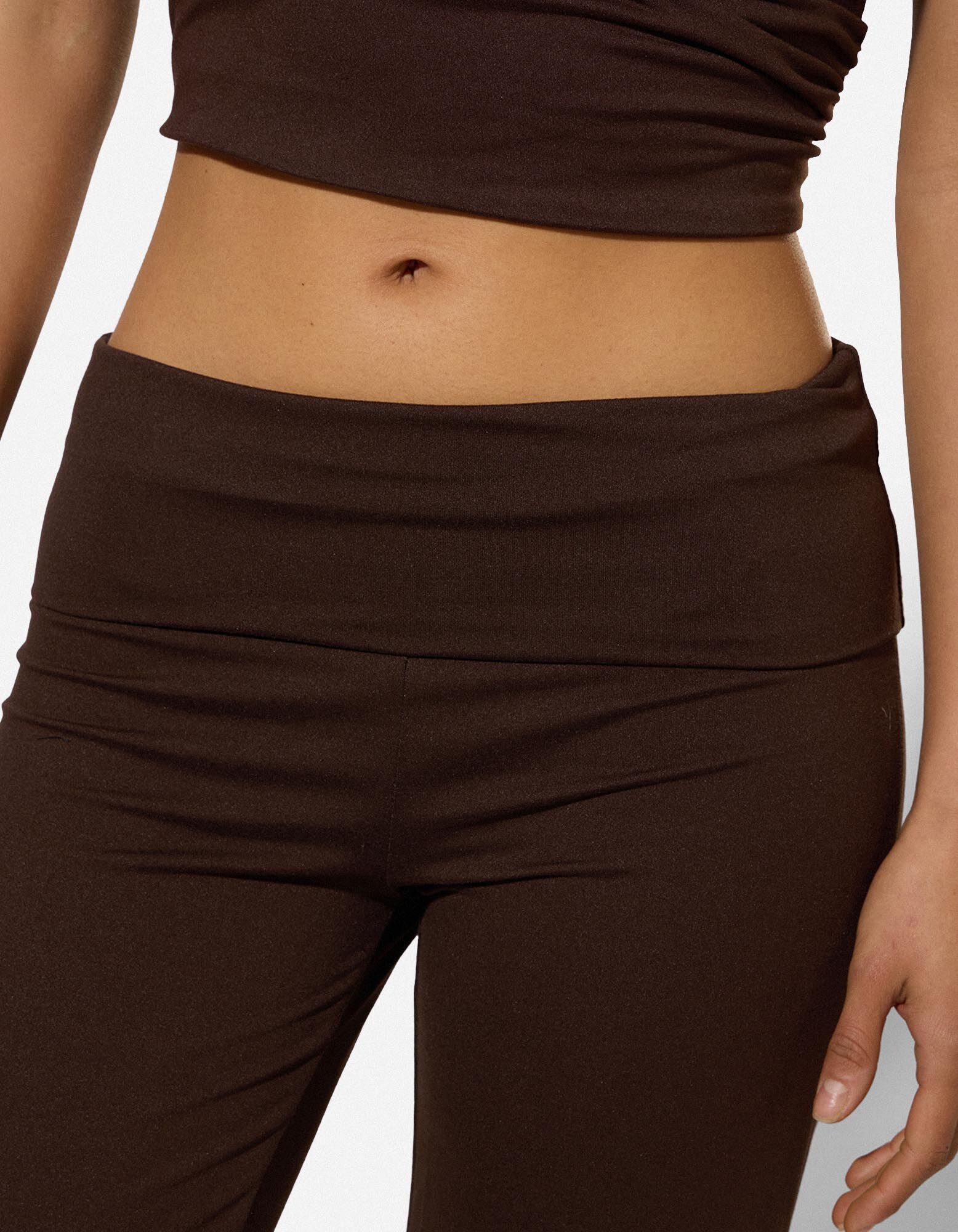 Yogabroek - Ademend - Donkerbruin