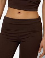 Yogabroek - Ademend - Donkerbruin