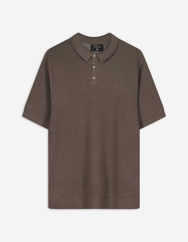Poloshirt - Polokragen - hellbraun