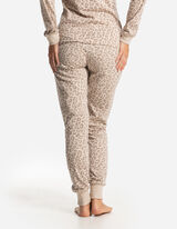 Pyžamové nohavice - Sťahovanie na šnúrku na spodnom okraji - bezova