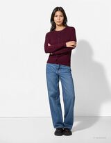 Kardiganas - Mink&scaron;ta medžiaga - tamsiai violetinis