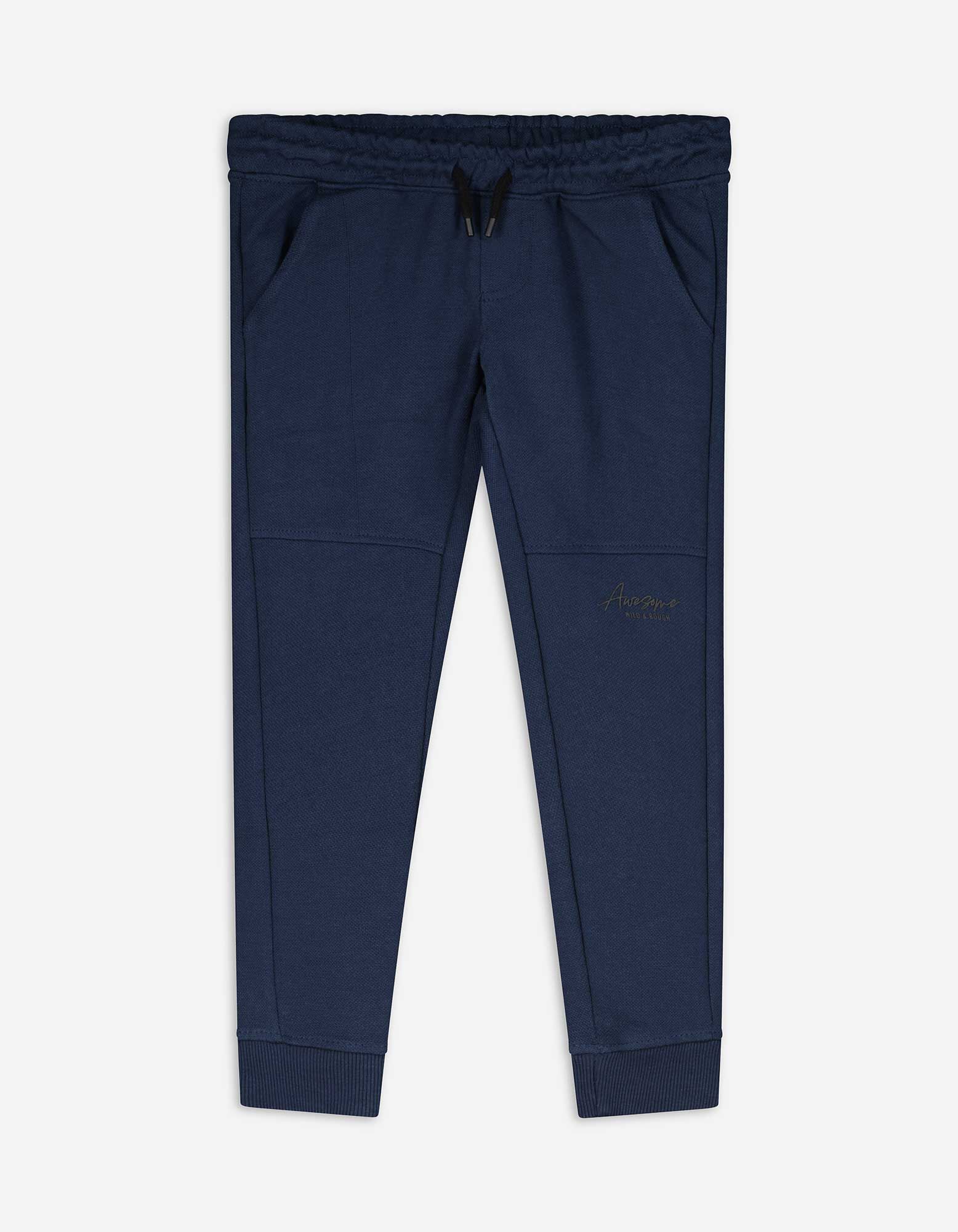 Pantalon de jogging - Imprim&eacute; - bleu fonc&eacute;
