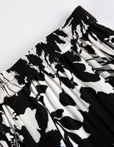 Fustă midi - Viscoză - Negru