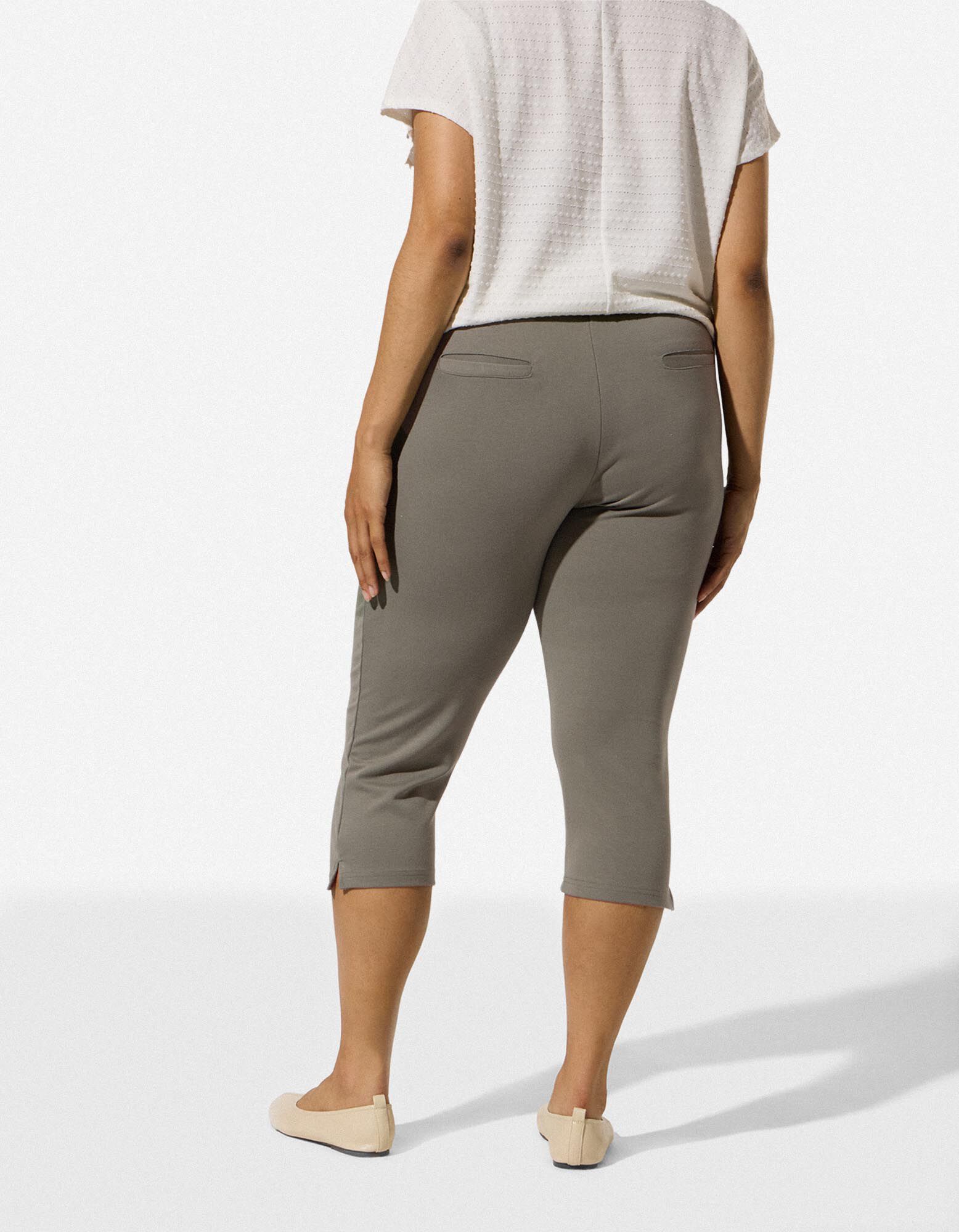 Caprihose - Skinny Fit - Gr&uuml;n