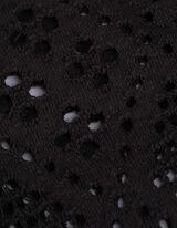 T-Shirt - Häkelspitze - dunkelgrau