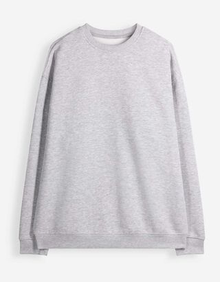 Sweatshirt - Oversized Fit - Hellgrau