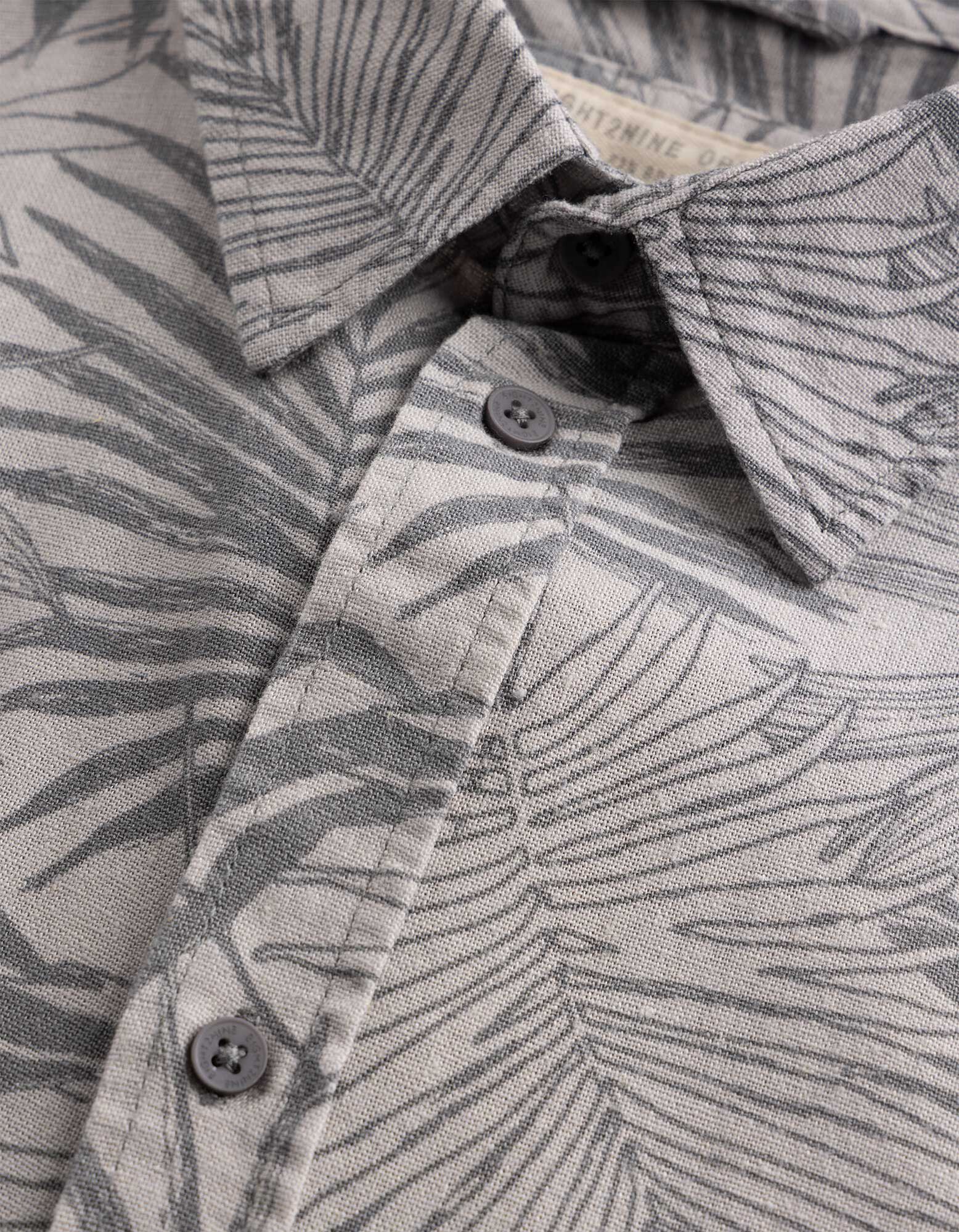 Hemd - Allover-Muster - Taupe