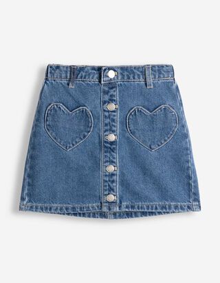 Jeansrock - mid blue denim - blau