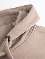 Felpa con cappuccio - Impronta sul retro - beige