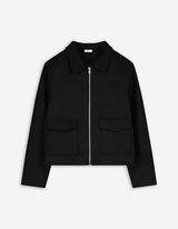 Shacket - Wol look - zwart