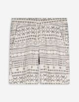 Short - Jacquard - wit