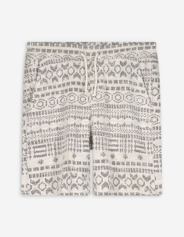 Short - Jacquard - wit