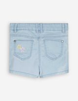 jeans kratke hlače - Vezenine - svetlo modra