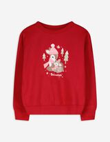 Sweatshirt - Print - rood