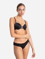 Push-up podprsenka - Push-up efekt - cierna