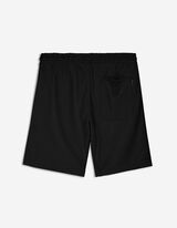 Kratke hlače - Me&scaron;anica bombaža - crna