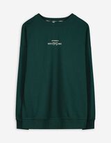Sweatshirt - Rückenprint - dunkelgrün
