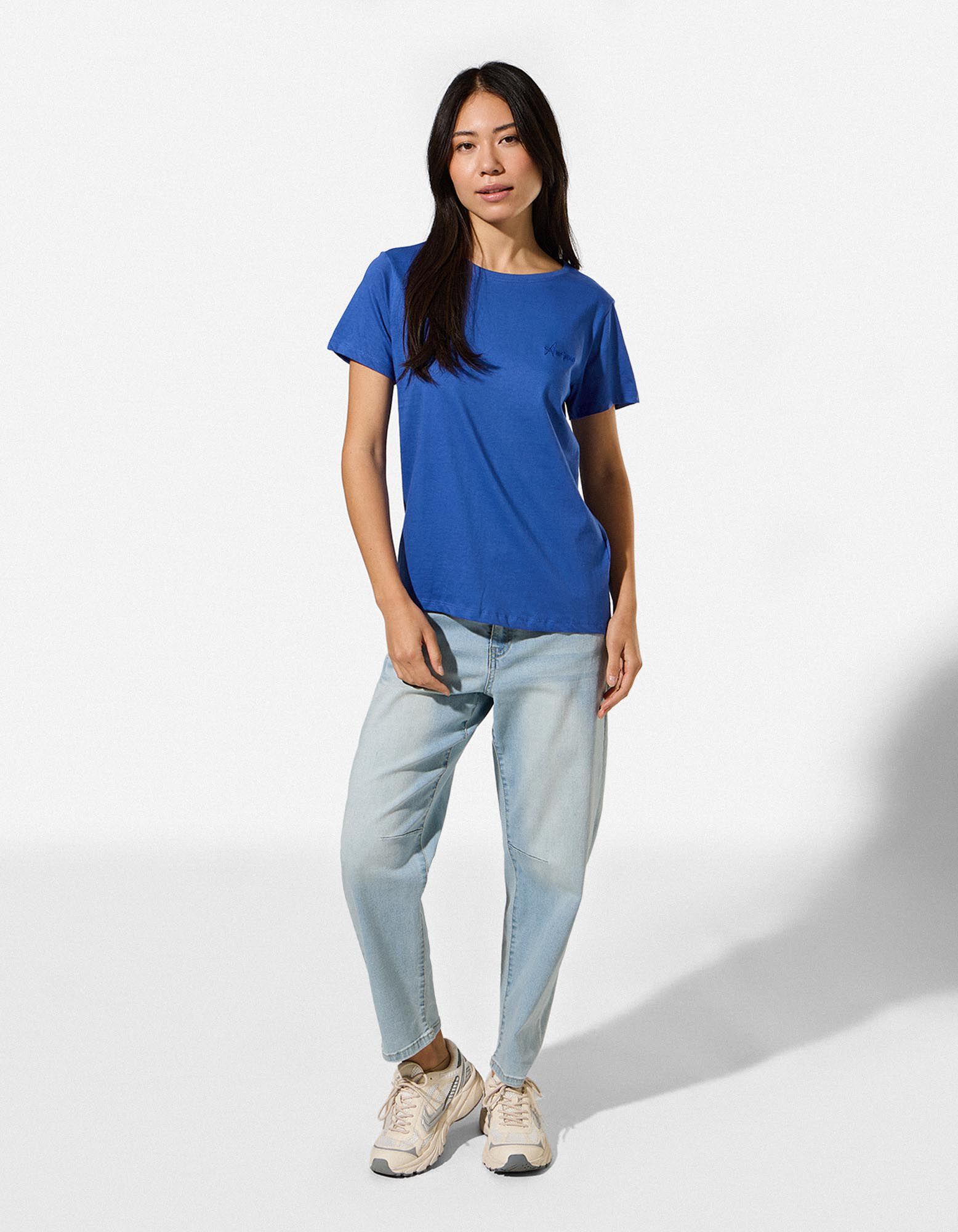 T-shirt - Borduursels - blauw