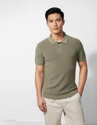 Poloshirt - Polokragen - dunkelgr&uuml;n