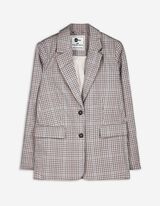 Blazer - Schulterpolster - beige