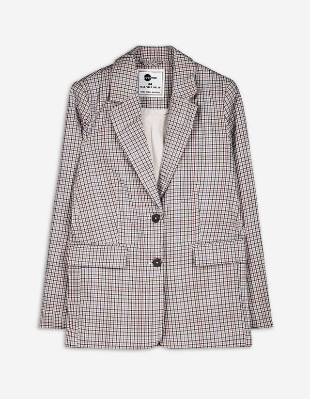 Blazer - Schulterpolster - beige