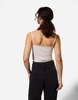 Top - Spaghettitr&auml;ger - hellgrau