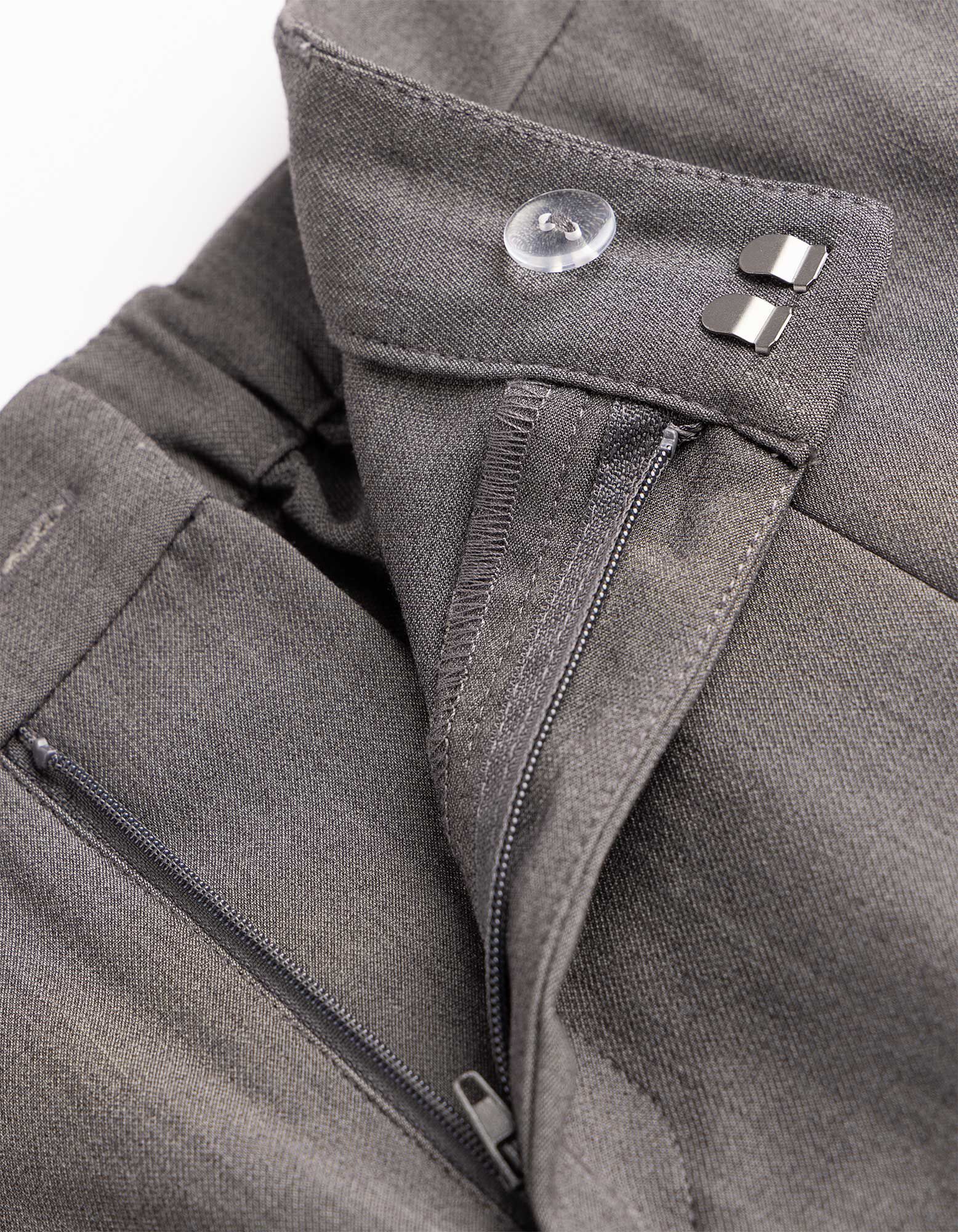 Pantalon - Pliage de la bande - Gris