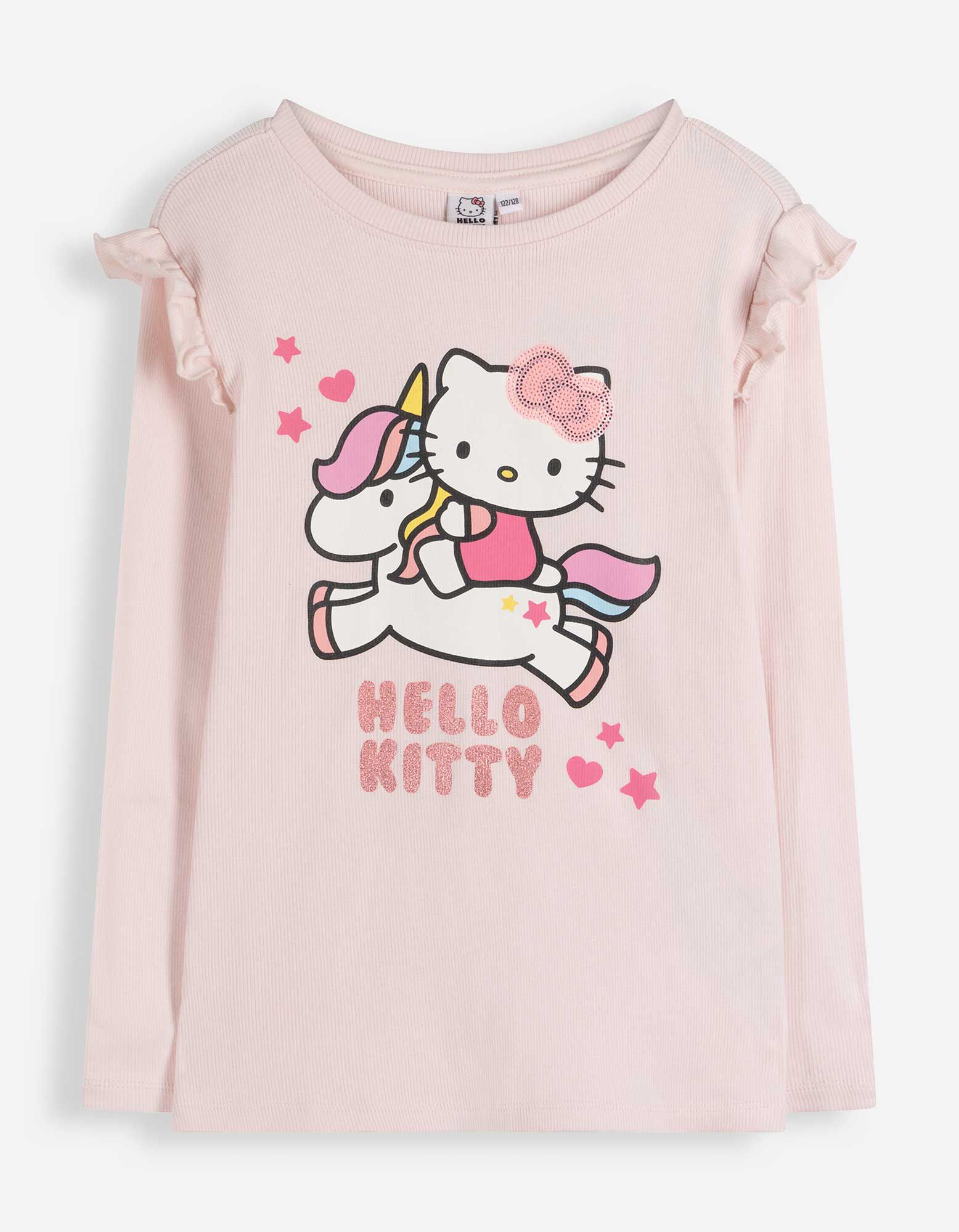 Langarmshirt - Hello Kitty - Rosa