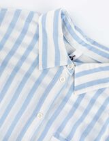 bluzka - kieszeń na piersi - jasny niebieski