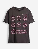 T-shirt - S.W.SMILEY - Donkergrijs