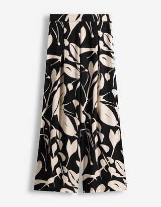 Hose - Allover-Print - schwarz
