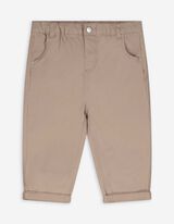 Set van romper en broek - Geappliqueerd strikje - wit