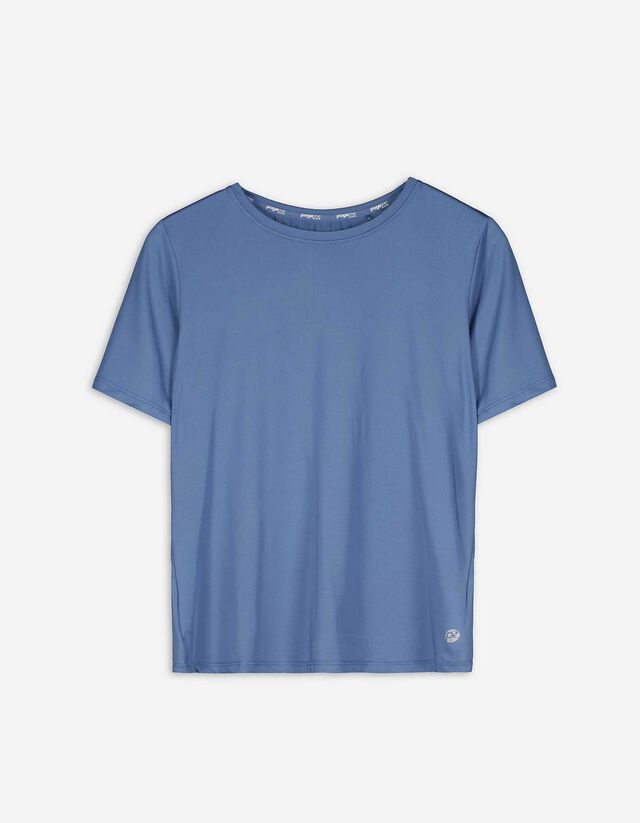 T-shirt - Sneldrogend materiaal - donkerblauw