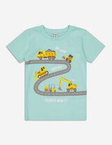 Tricou - Imprimeu - Turcoaz