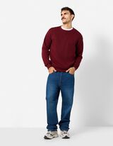 Sweat-shirt - Relax Fit - rouge fonc&eacute;