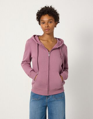 Sweatjacke - Regular Fit - Flieder